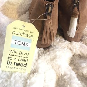 Toms Shoes - TOMS toffee Suede booties Toms Shoes - TOMS toffee Suede booties